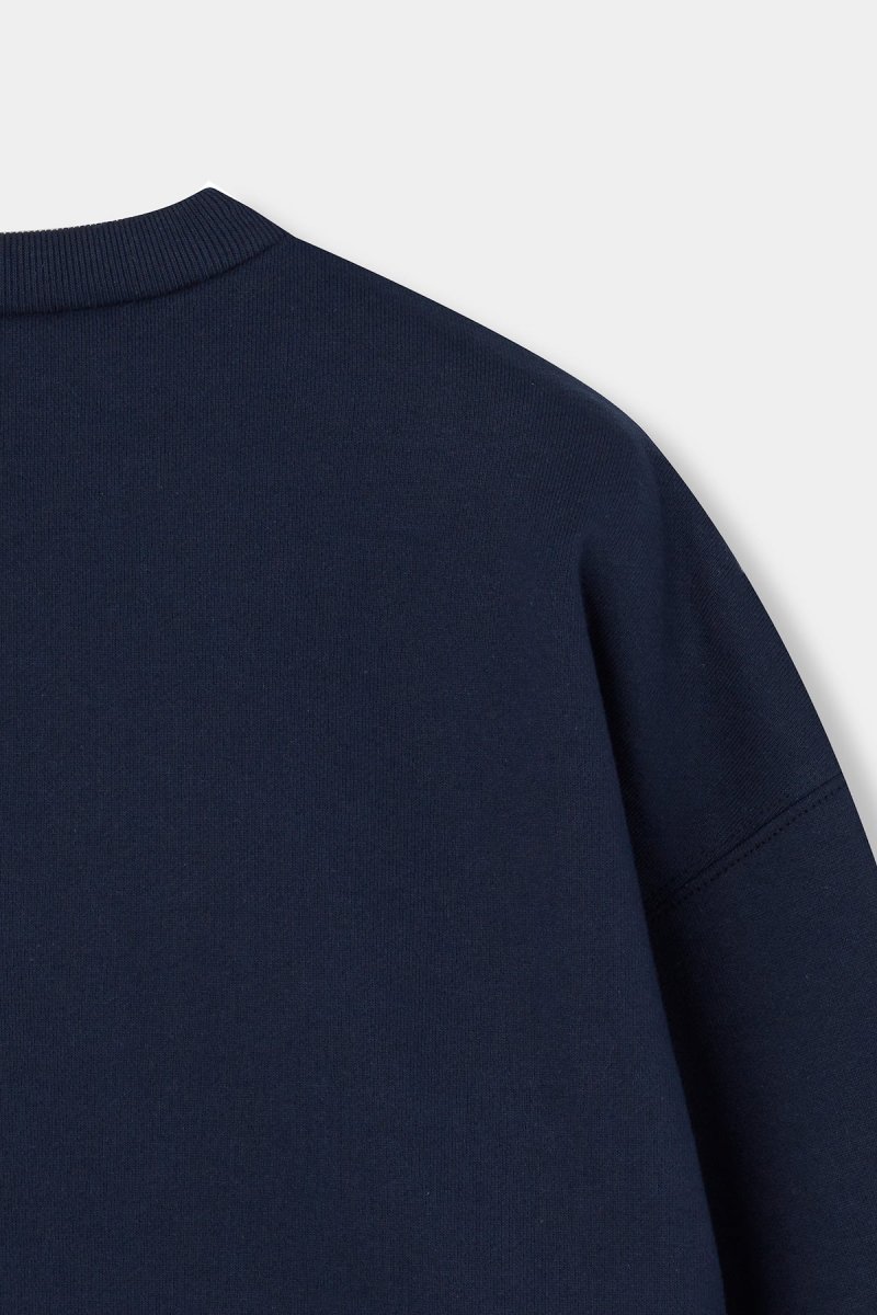 VOGUE Sweatshirt Navy College Bordeaux Logo | Japanese Edition - immagine 8