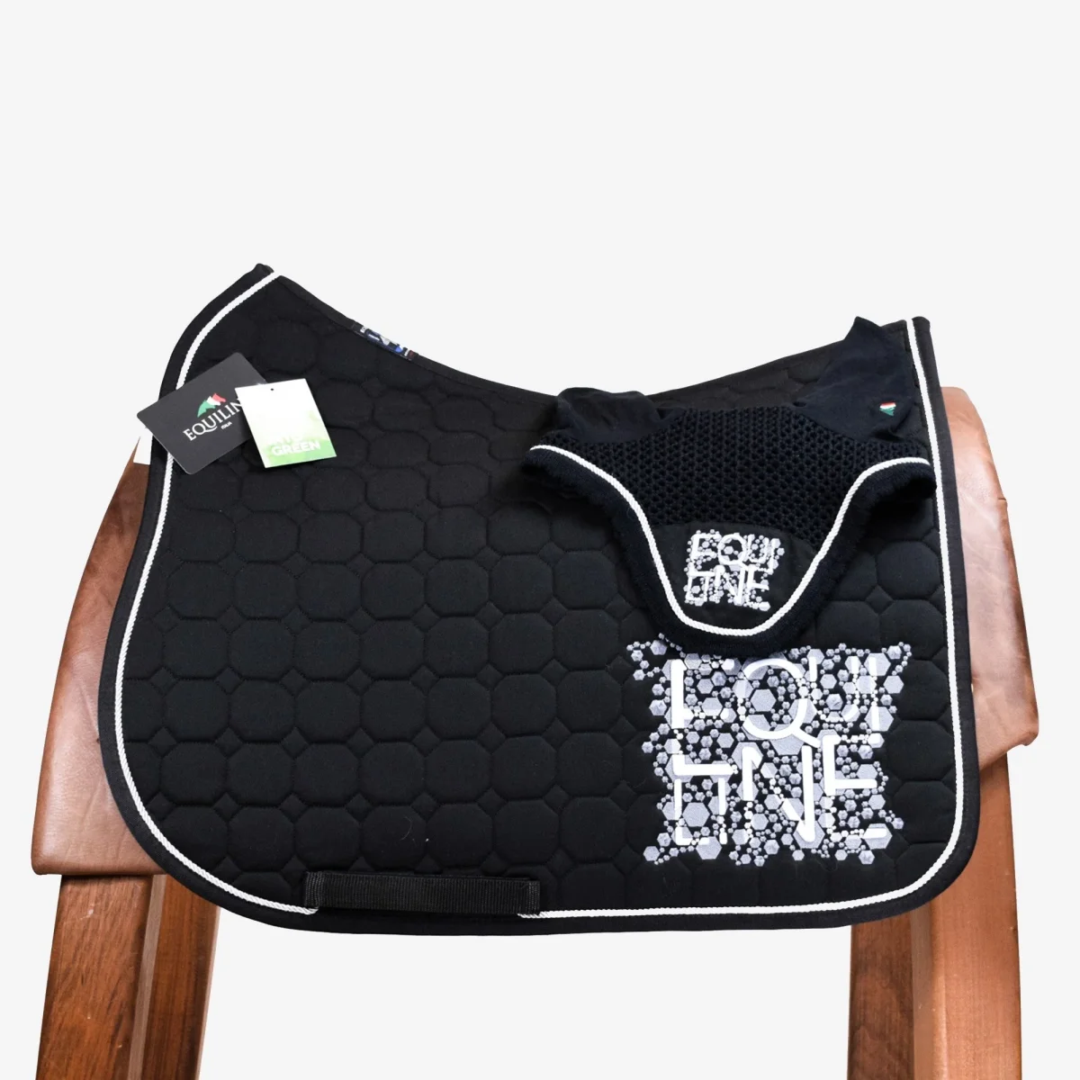 SOTTOSELLA E CUFFIETTA DRESSAGE OCTAGON - NERO - immagine 2