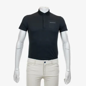 CAVALLERIA TOSCANA JERSEY PIQUET POLO - NERO