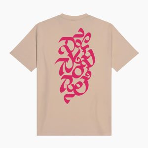 Tee DLYNR Script Beige