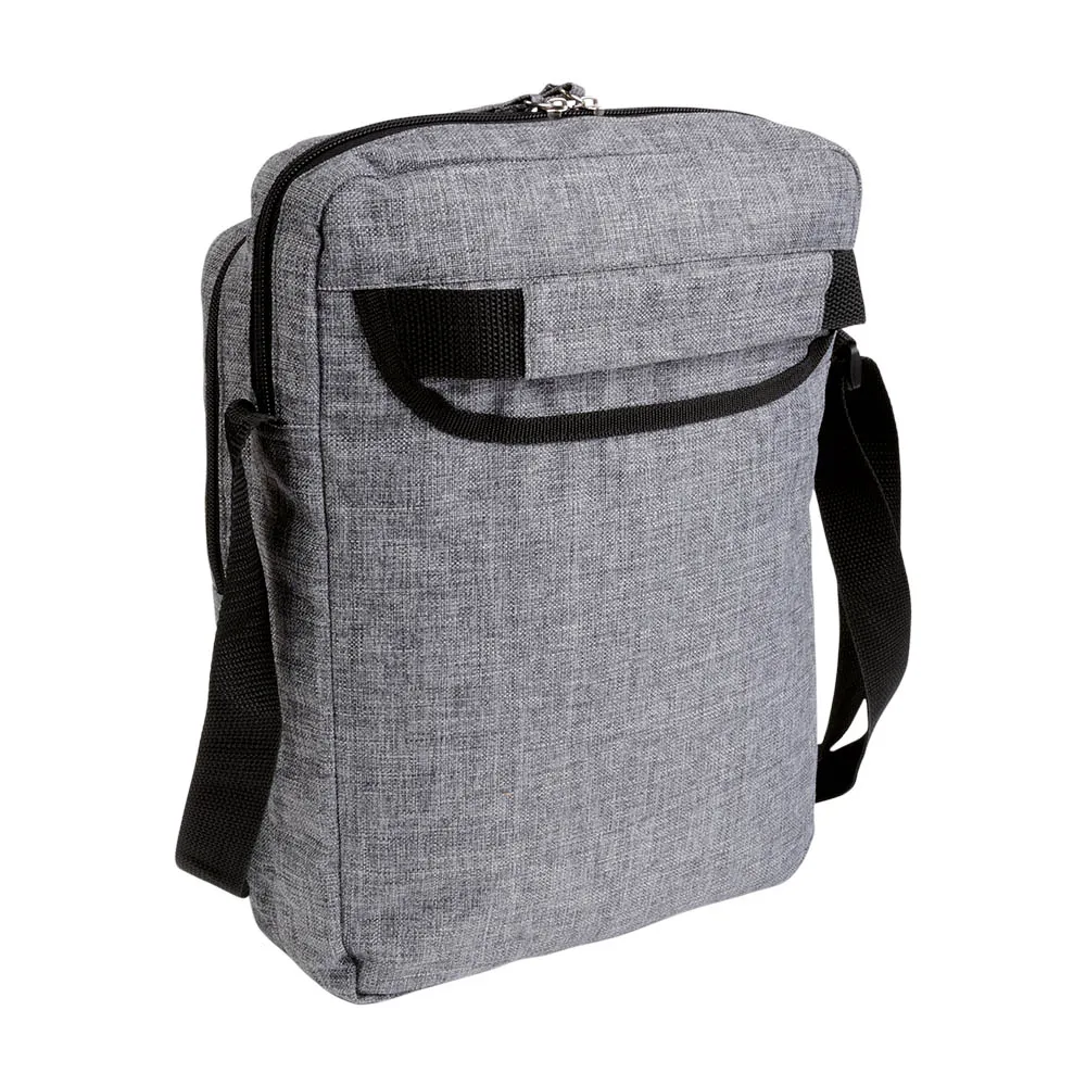 Borsello 4 scomparti grigio melange - immagine 3
