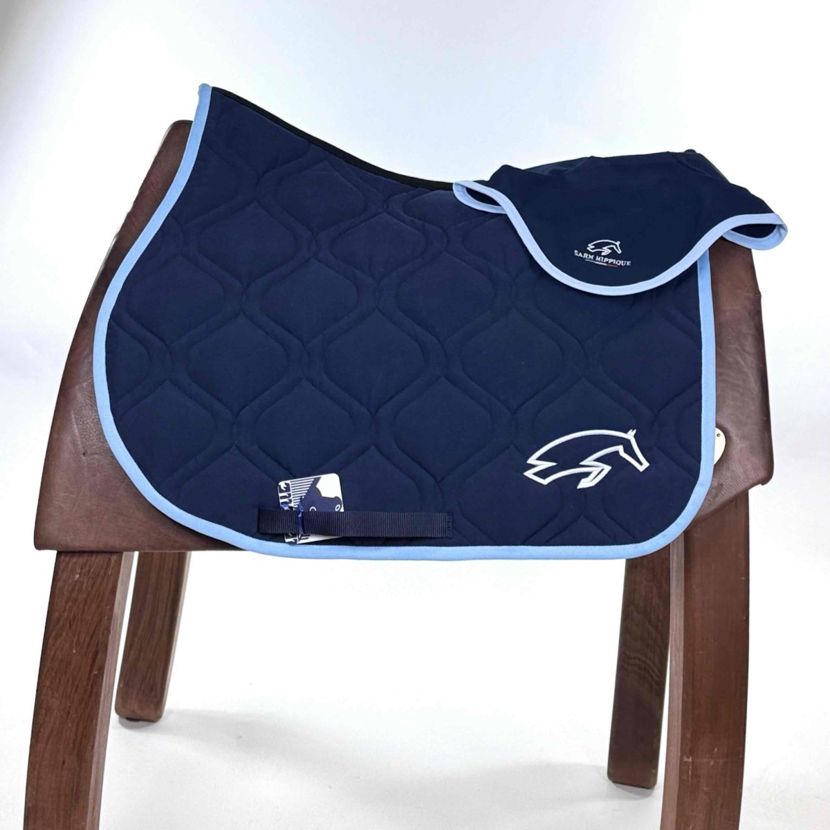 SOTTOSELLA E CUFFIETTA SARM HIPPIQUE - BLU E AZZURRO - immagine 2