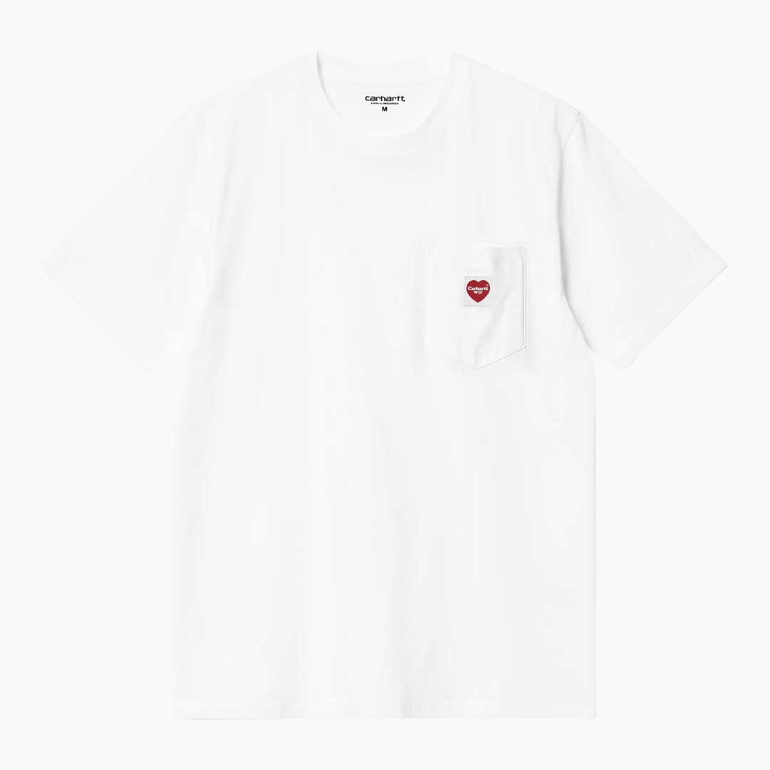 Tee Carhartt WIP Pocket Heart White - immagine 2
