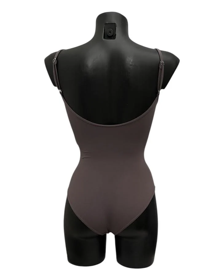 Body tortora spalline sottili tg XS - immagine 3