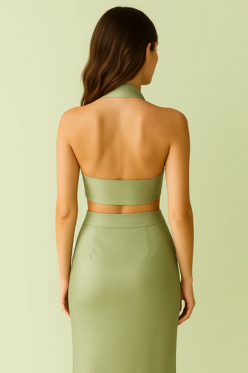 Gonna Ilaria sartoriale col.Ginko Glossy - immagine 4