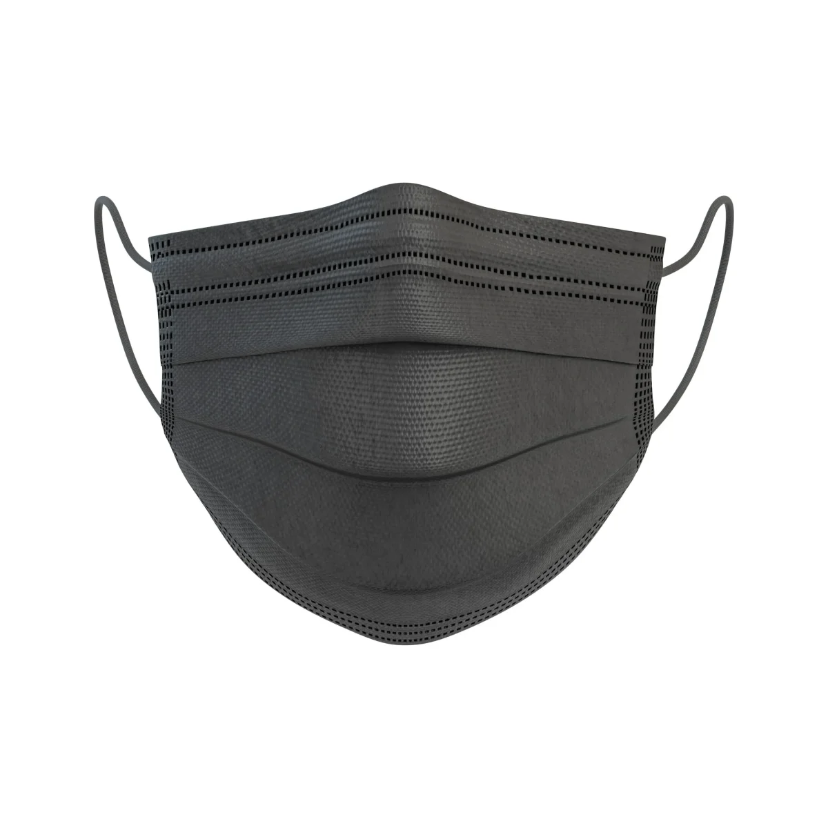 Confezione 50 mascherine chirurgiche monouso NERE Certificate – Dispositivo Medico Tipo 2 - immagine 4