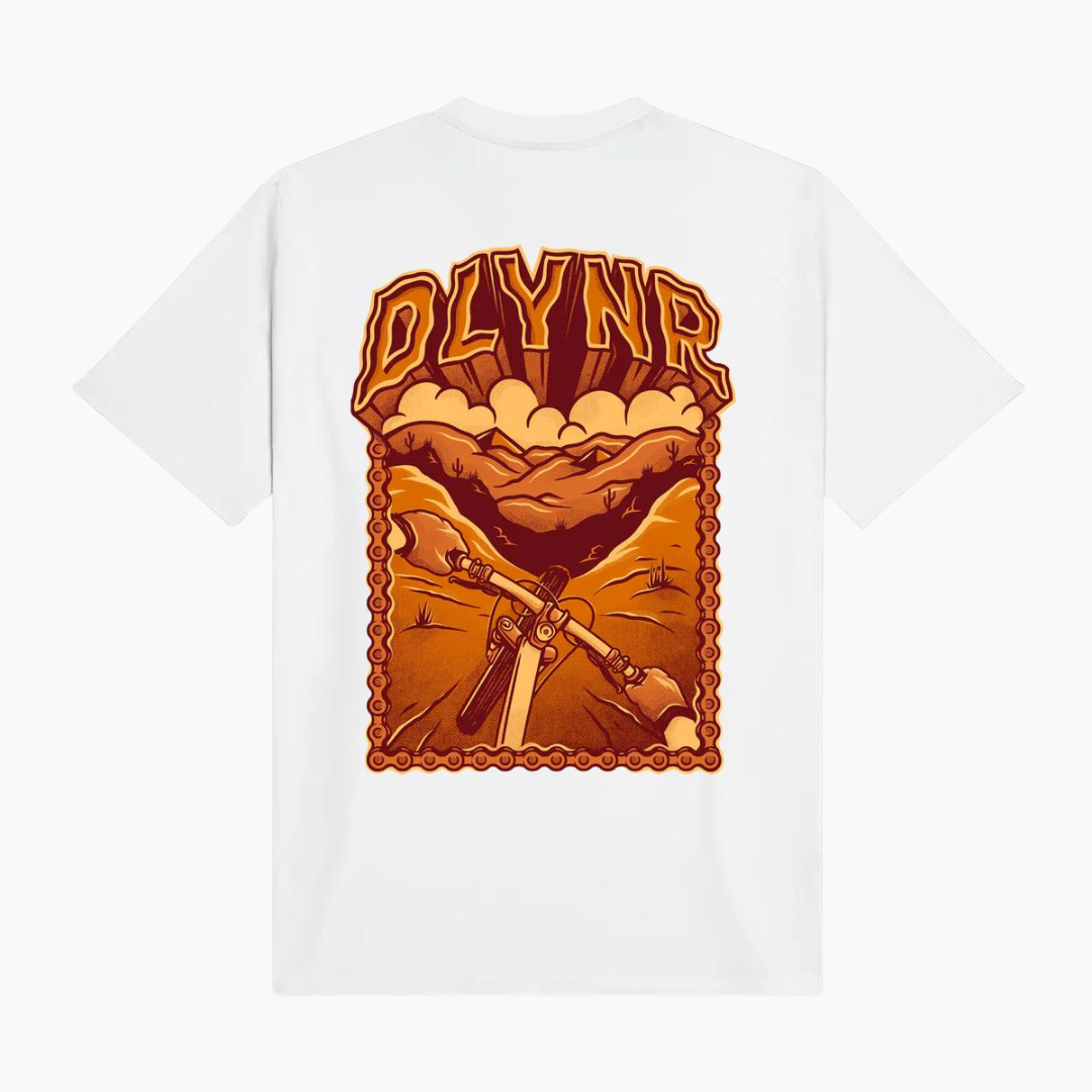 Tee DLYNR Downhill White - immagine 2