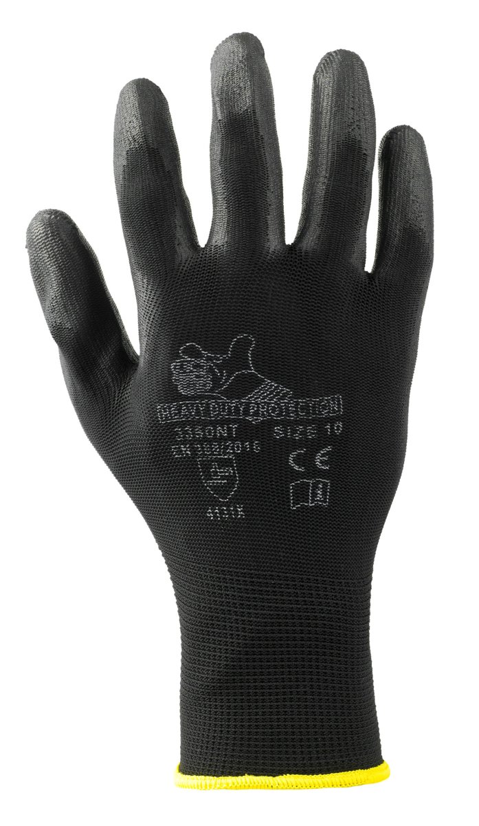 GUANTO POLIESTERE PU NERO - immagine 3