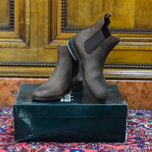 STIVALETTO IN CUOIO INGRASSATO