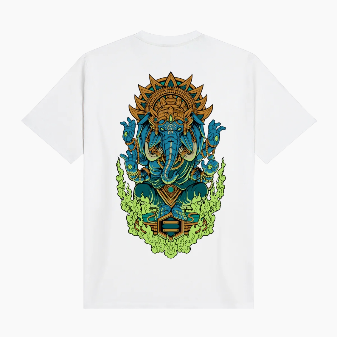 Tee DLYNR Ganesha White - immagine 2