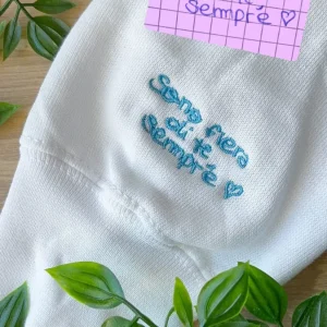 Felpa con dedica personalizzata nella manica - UNISEX