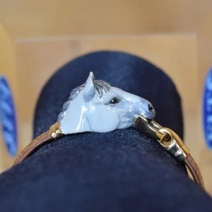 BRACCIALE IN PELLE E BRONZO