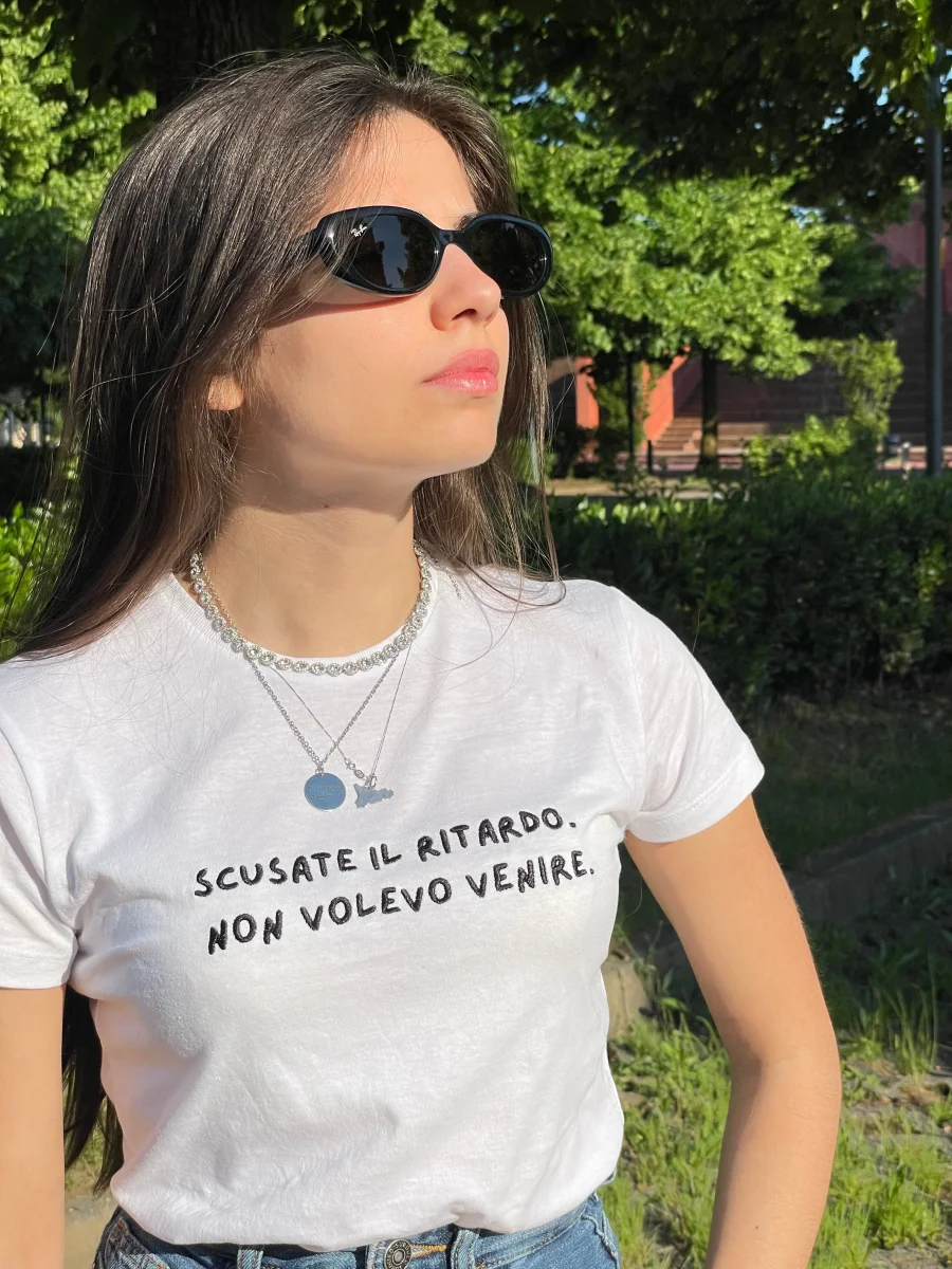 Non volevo venire ~ Felpa/T-shirt - immagine 2