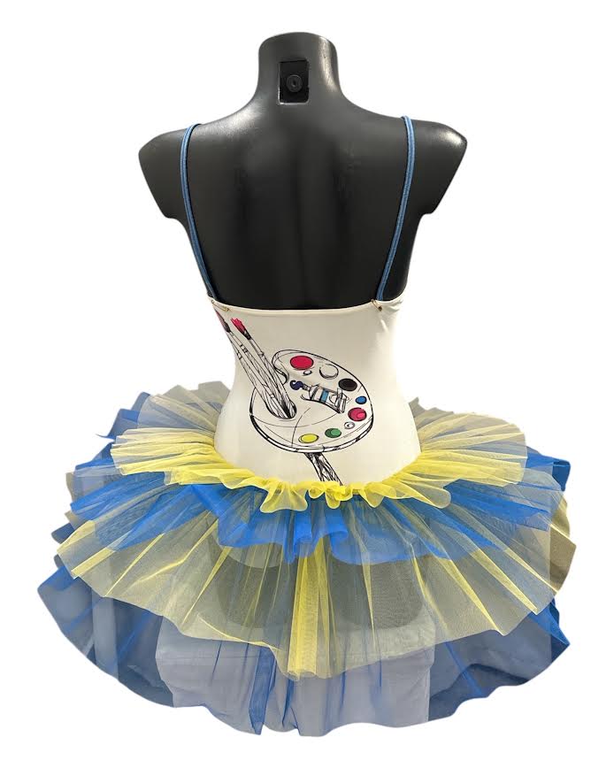 Body a tutù quadro d'arte tg S - immagine 3