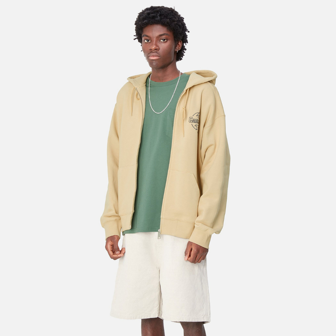 Felpa CARHARTT WIP Ablaze Cornsilk - immagine 6