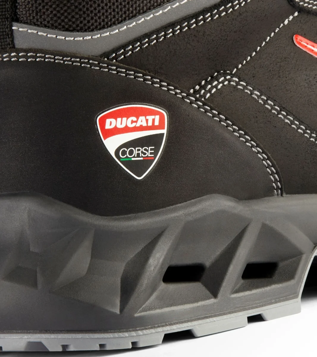 SCARPA DIADORA SHARK ALTA S3 SRC ESD NERO/ROSSO FLUO - immagine 8