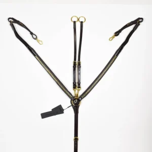 PETTORALE "Y" EQUESTRO CLINCHER - MARRONE