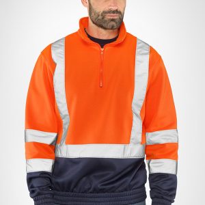 Felpa SMASH HV mezza zip