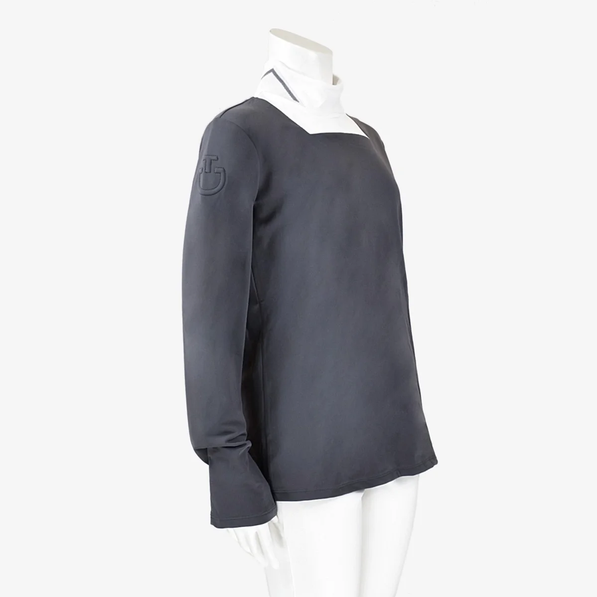 CAVALLERIA TOSCANA RIB KNIT JERSEY FLEECE - GRIGIO