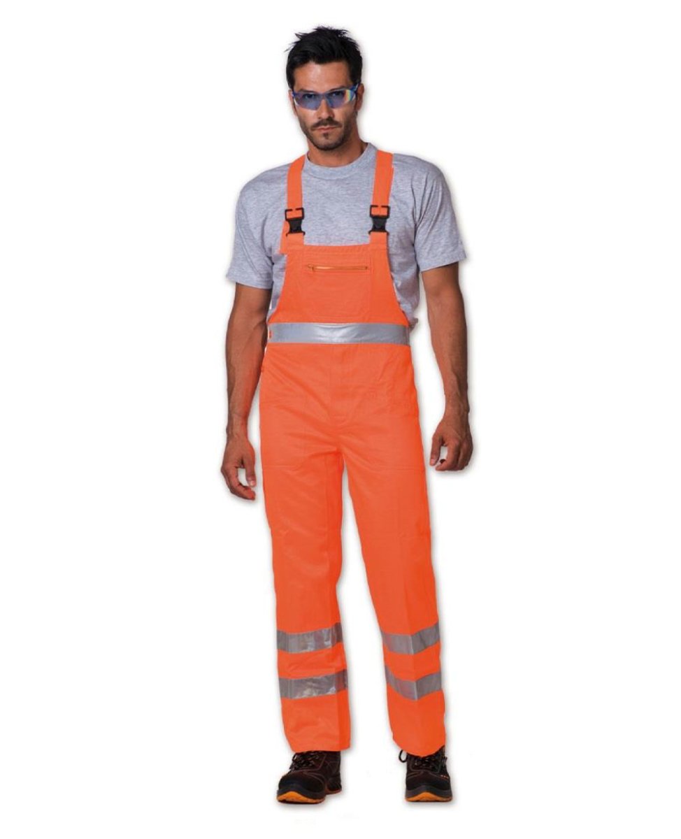 Salopette alta visibilità arancio
