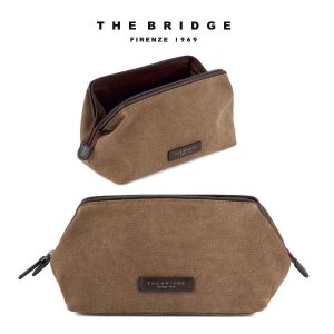 BEAUTY CASE IN CANVAS E PELLE THE BRIDGE