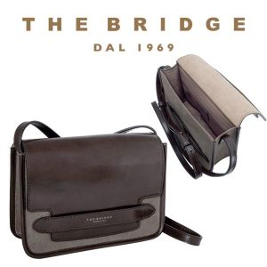 BORSA DA DONNA IN CANVAS E PELLE BOVINA THE BRIDGE