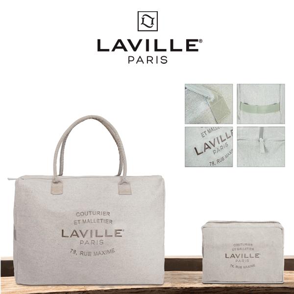 SET DA VIAGGIO VINTAGE LAVILLE PARIS IN POLYCOTTON