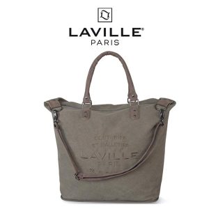 BORSONE IN COTONE DELAVE’ ED ECOPELLE – LAVILLE