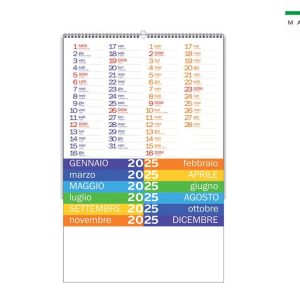 CALENDARIO BIMESTRALE 6FOGLI DA PARETE COLORPEACE 28,5×44