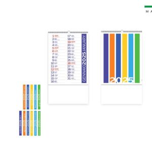 CALENDARIO MENSILE 13 FOGLI MINI COLOR PEACE 17X31