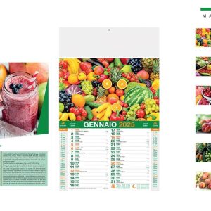 Calendario FRUTTA&VERDURA mensile 12 fogli 28,8×47