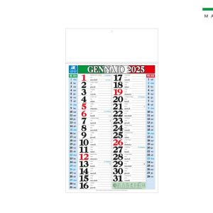 Calendario TRICOLORE mensile 12 Fogli