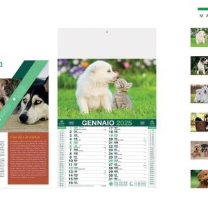 Calendario CUCCIOLImensile 12 fogli 28,8×47