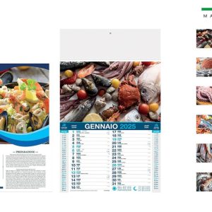 Calendario SAPORI DEL MARE mensile 12 fogli 28,8×47