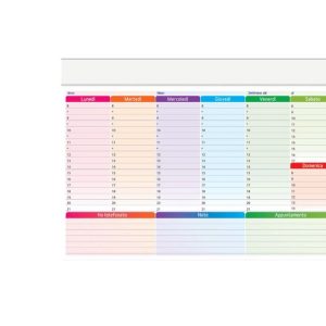 PLANNING MEDIO MULTICOLOR 30x21cm 50 FOGLI