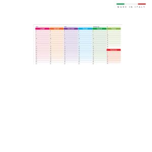 MINI PLANNING MULTICOLOR 30×14,5cm 50 FOGLI