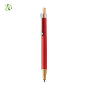 TASMANIA – PENNA A SFERA IN METALLO SOFT-TOUCH E BAMBOO