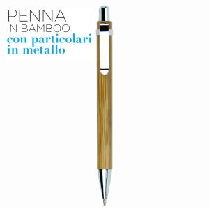 BILBAO – Penna a sfera in Bamboo particolari in metallo