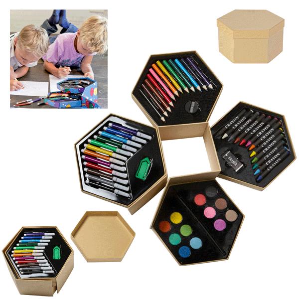 SET ARTE – 56 pezzipennarelli,acquarelli, etc. - immagine 2