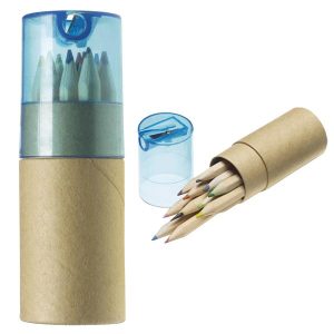 SET 12 MATITE – colorate in astuccio cilindrico