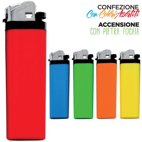 ACCENDINO A PIETRA FOCAIA IN PLASTICA NEON - immagine 2