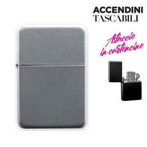 ACCENDINO TIPO ZIPPO TASCABILE CON ASTUCCIO