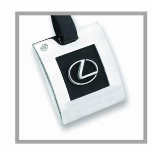 Portachiavi in  metallo LEXUS (ARGENTATO)