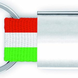 PORTACHIAVI IN METALLO E TESSUTO