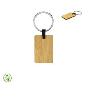 PORTACHIAVI IN BAMBOO A FORMA DI RETTANGOLO