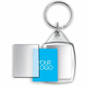 PORTACHIAVI RETTANGOLO IN PLASTICA TRASPARENTE