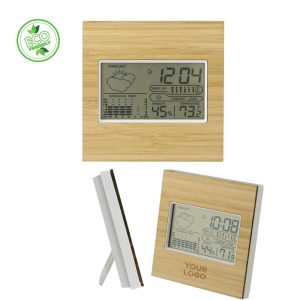 STAZIONE METEREOLOGICA IN BAMBOO, ABS E VETRO