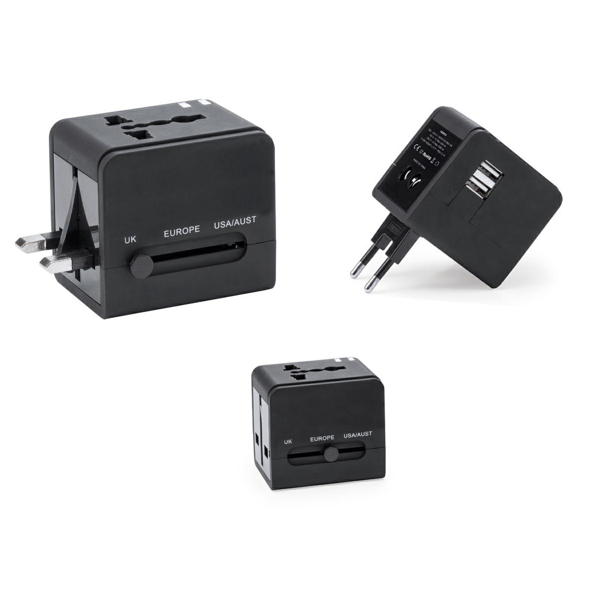 PRESA/ADATTATORE UNIVERSALE USB CON LED - immagine 2