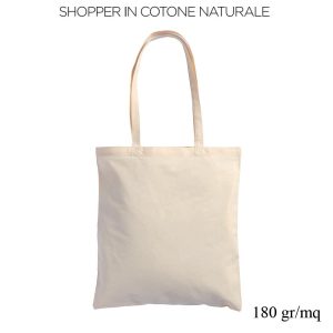 BORSA SHOPPING IN COTONE 180 GR.MANICI LUNGHI