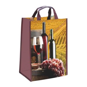BORSA WINE PORTA2BOTTIGLIE IN PROPILENE